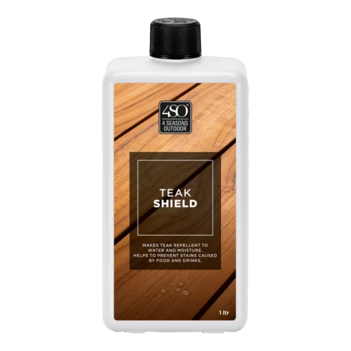 4 Seasons Outdoor Teakhout Shield - 1000ml - Tuinmeubel Onderhoud -Plant Verkoop 4 seasons outdoor teakhout shield 1000ml tuinmeubel onderhoud 1