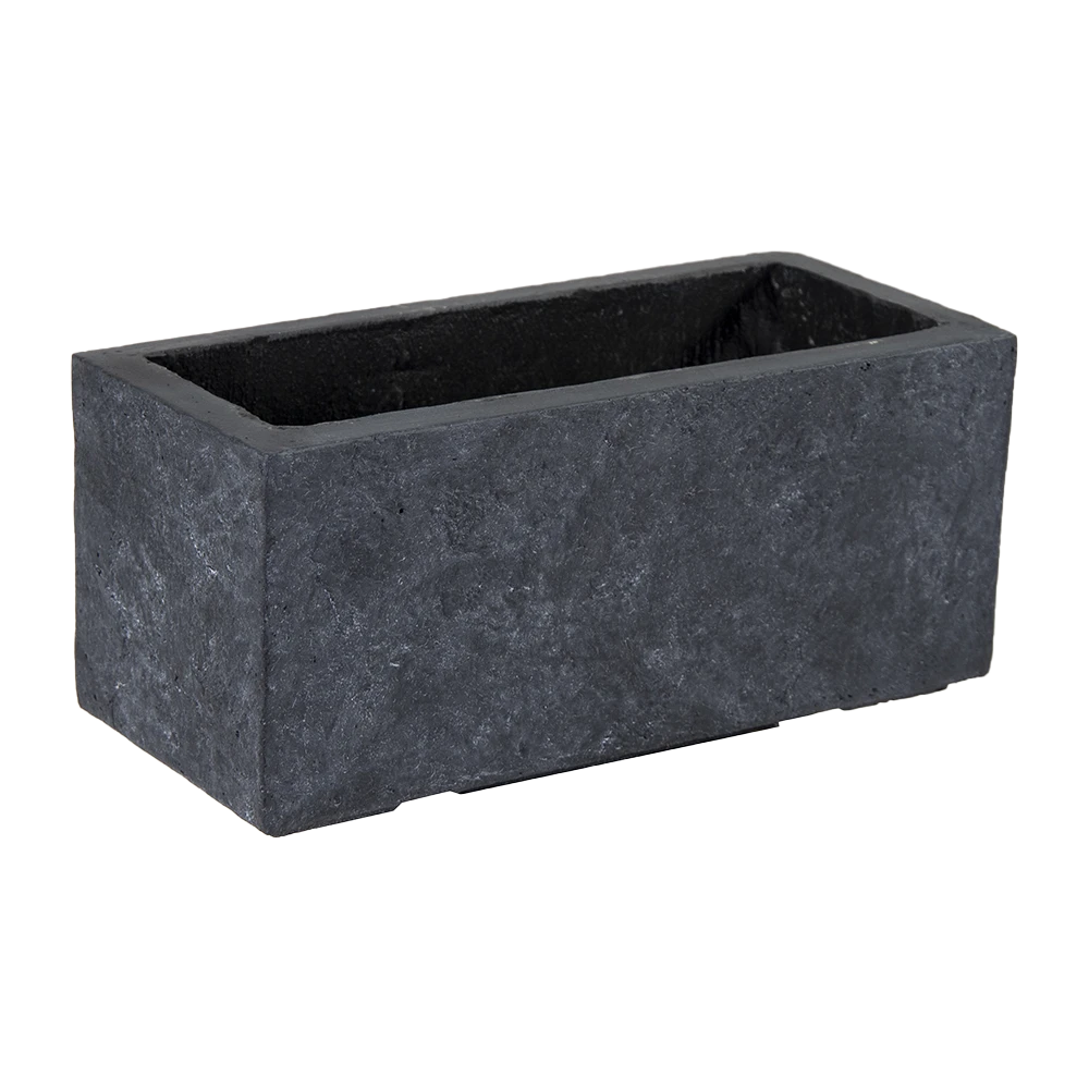 Plantenbak Arizona Balkon - L40 X B17.2 X H17.2cm - Donkergrijs 1 Plantenbak Arizona Balkon - L40 X B17.2 X H17.2cm - Donkergrijs