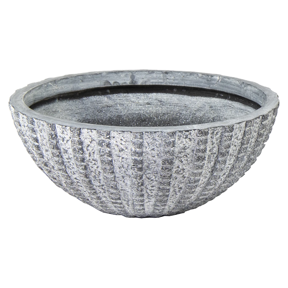 Plantenschaal Arkansas - D45 X H20cm - Lichtgrijs 1 Plantenschaal Arkansas - D45 X H20cm - Lichtgrijs
