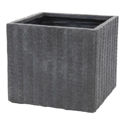 Plantenbak Arkansas Cubi - L65 X B65 X H54cm - Donkergrijs