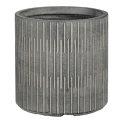 Bloempot Oslo - D31 X H30,5cm - Zwart-grijs