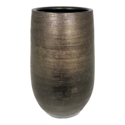 Bloempot Tokio Hoog - D25 X H50cm - Goud