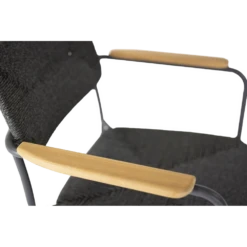 Bora Dining Stoel Met Teak Armleuning - Antraciet 8 Bora Dining Stoel Met Teak Armleuning - Antraciet -Plant Verkoop bora dining stoel met teak armleuning antraciet 4 1