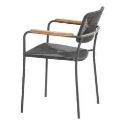 Bora Dining Stoel Met Teak Armleuning - Antraciet 9 Bora Dining Stoel Met Teak Armleuning - Antraciet -Plant Verkoop bora dining stoel met teak armleuning antraciet 5 1
