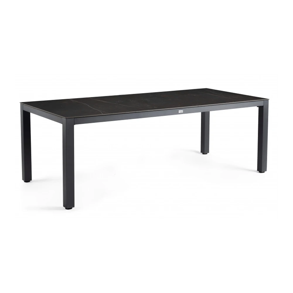 Briga Dining Tafel Dekton Top Kelya - 240 X 100 Cm - Charcoal Frame