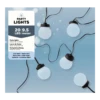 Lumineo Budget Feestverlichting Lichtsnoer - Bolvorm - 950cm - 20 LEDS - Koel Wit/Blauw