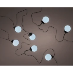 Lumineo Budget Feestverlichting Lichtsnoer - Bolvorm - 950cm - 20 LEDS - Koel Wit/Blauw -Plant Verkoop budget feestverlichting lichtsnoer bolvorm 950cm 20 leds koel wit blauw netstroom 2 3