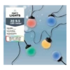 Lumineo Budget Feestverlichting Lichtsnoer - Bolvorm - 950cm - 20 LEDS - Multi