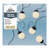 Lumineo Budget Feestverlichting Lichtsnoer - Bolvorm - 950cm - 20 LEDS - Warm Wit