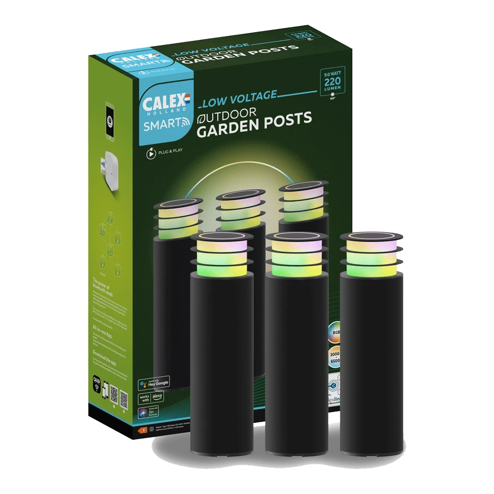 Calex Smart Outdoor Tuinslamp/paal - Set Of 3 - 24V