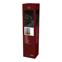 Konstsmide Carpi 230V 1 Lichts Staande Buitenlamp E27, 16x100cm, Transparant Glas, Max 60W -Plant Verkoop carpi 230v 1 lichts staande buitenlamp e27 16x100cm transparant glas 5