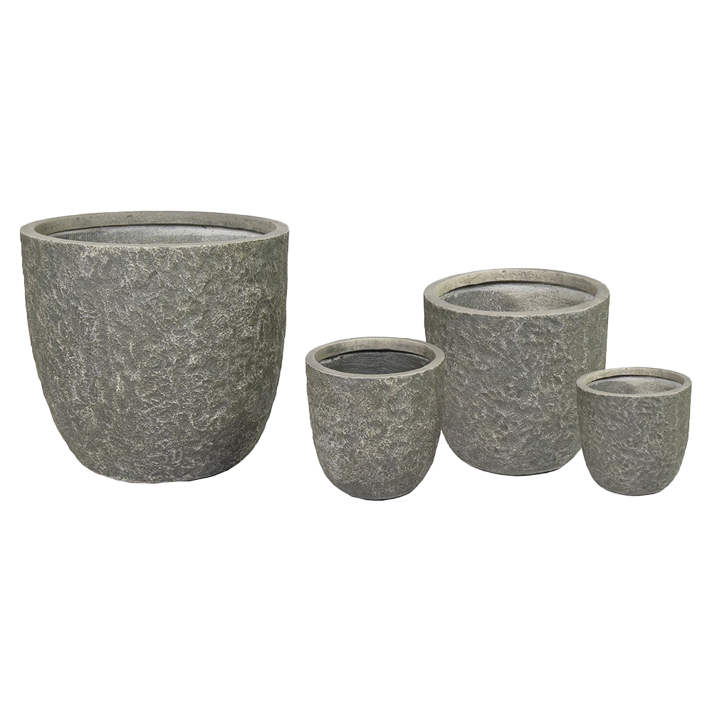 Bloempot Colorado Egg - D25 X H25cm - Grijs - Afbeelding 2