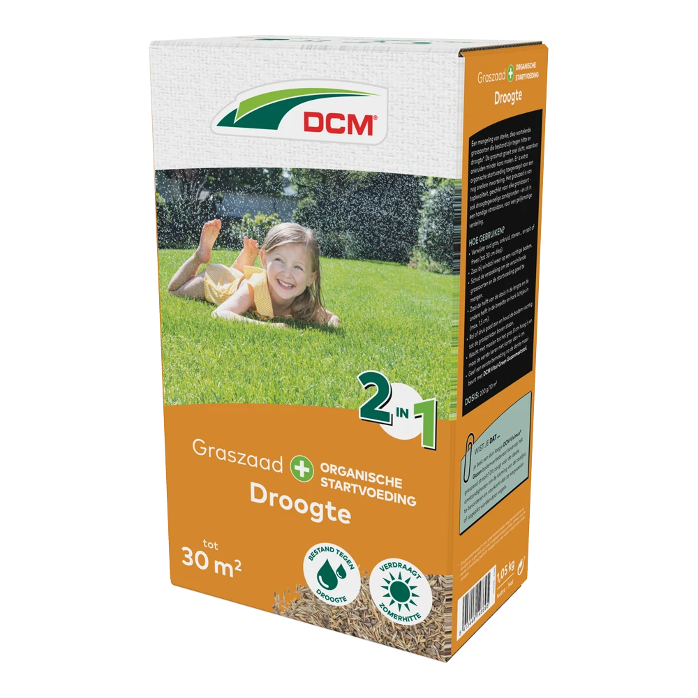 DCM Graszaad 2-in-1 Droogte - 1,05kg - Graszaad 1 DCM Graszaad 2-in-1 Droogte - 1,05kg - Graszaad