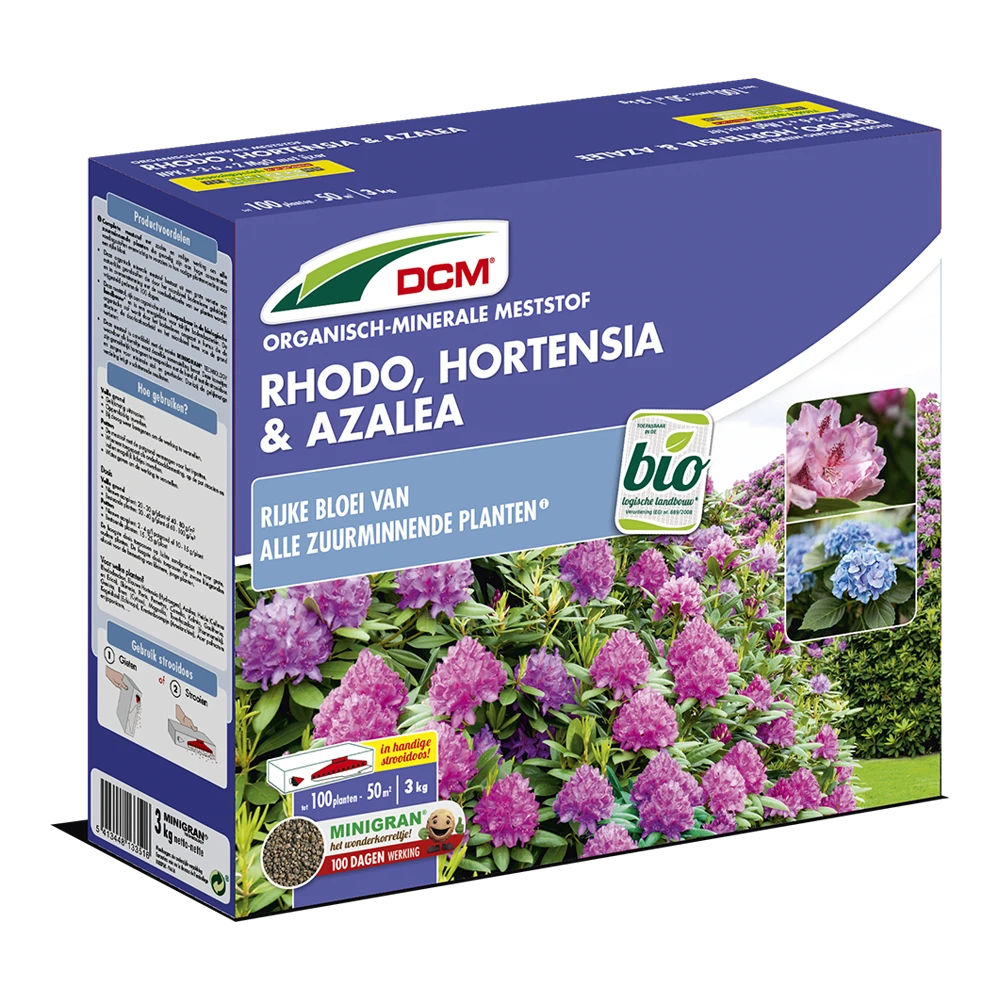 DCM Meststof Rhodo, Hortensia & Azalea - 3kg - Tuinplanten Voeding