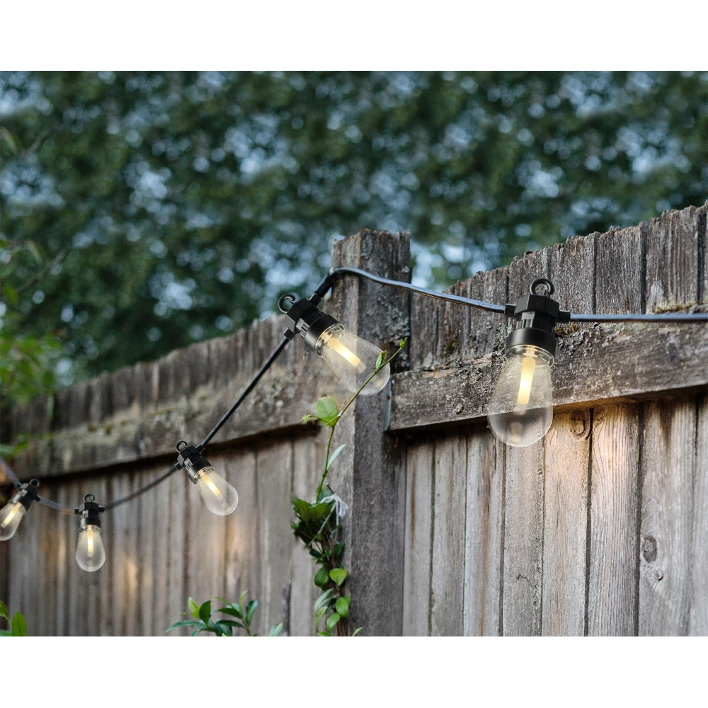 Lumineo Feestverlichting Lichtsnoer - Peervorm - 950cm - 20 LEDS - Warm Wit - Afbeelding 3