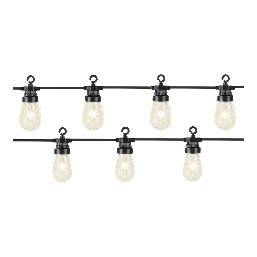 Lumineo Feestverlichting Lichtsnoer - Peervorm - 950cm - 20 LEDS - Warm Wit - Afbeelding 5