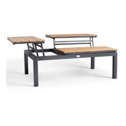 Flip-Up Coffee Tafel - 120 X 79 X 42 Cm - Teak -Plant Verkoop flip up coffee tafel 120x79x42 cm teak 3