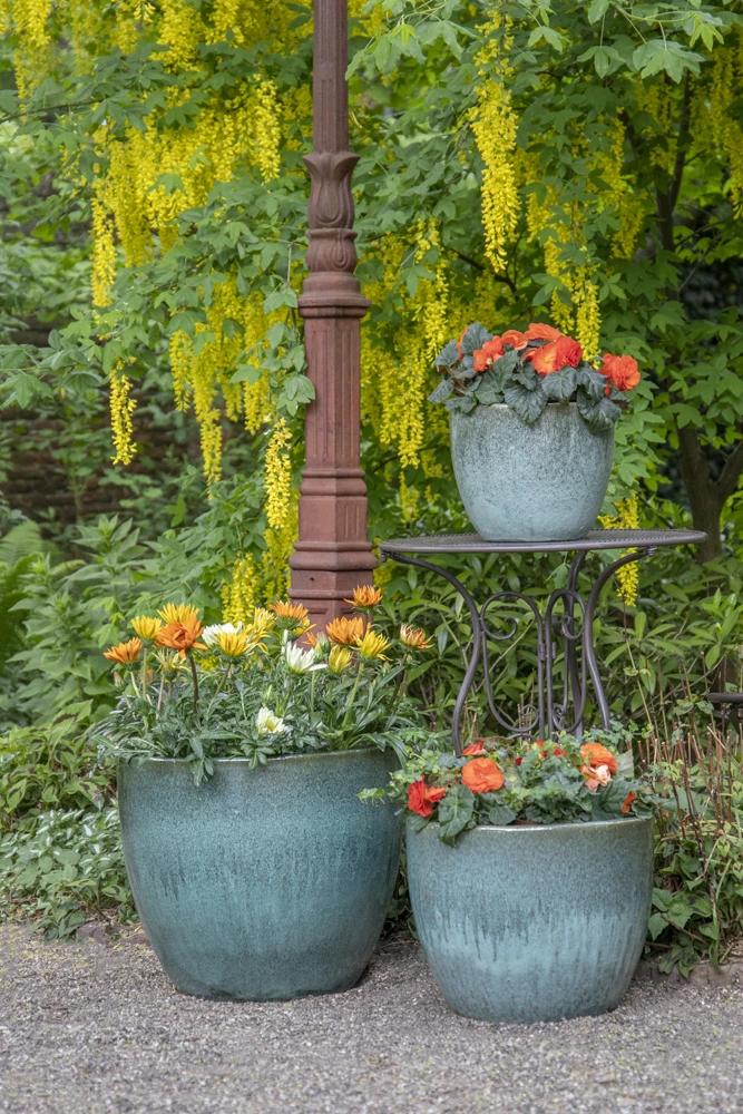 Bloempot Glazed Egg - D38 X H32cm - Groen 3 Bloempot Glazed Egg - D38 X H32cm - Groen - Afbeelding 3