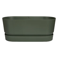 Bloembak Elho Greenville Terrace 60cm - Met Wielen - Bladgroen