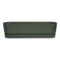 Bloembak Elho Greenville Terrace Long 70cm - Met Wielen - Bladgroen