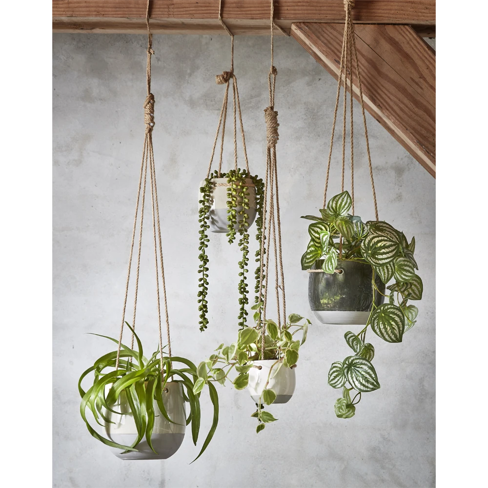 Hangpot Resa - D16,5 X H13,5cm - Wit 2 Hangpot Resa - D16,5 X H13,5cm - Wit - Afbeelding 2