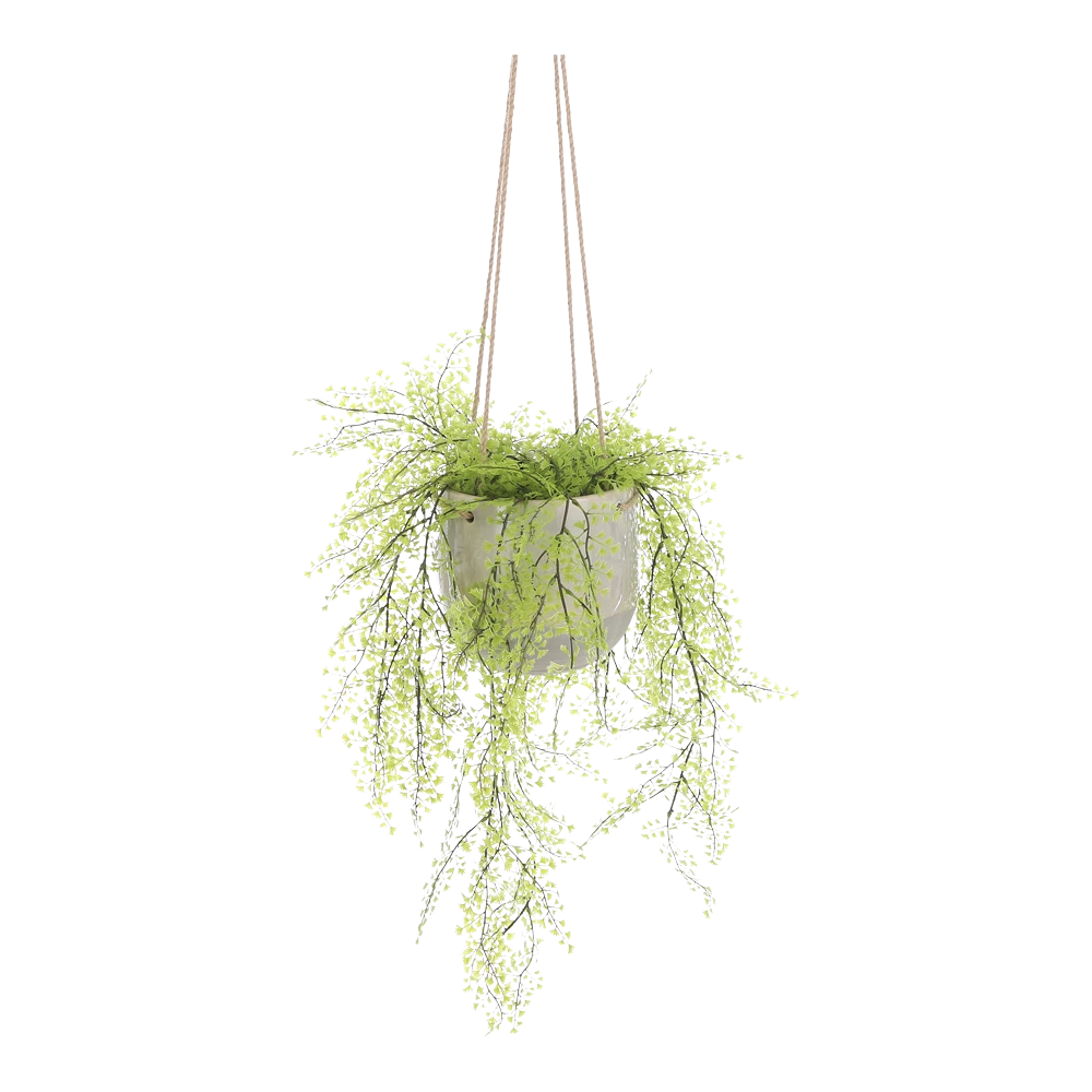 Hangpot Resa - D18,5 X H17cm - Lichtgrijs 4 Hangpot Resa - D18,5 X H17cm - Lichtgrijs - Afbeelding 4