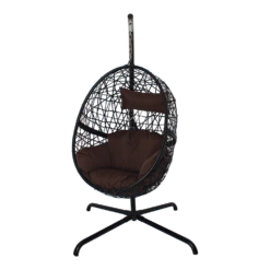 Hangstoel Laos - Zwart/Bruin