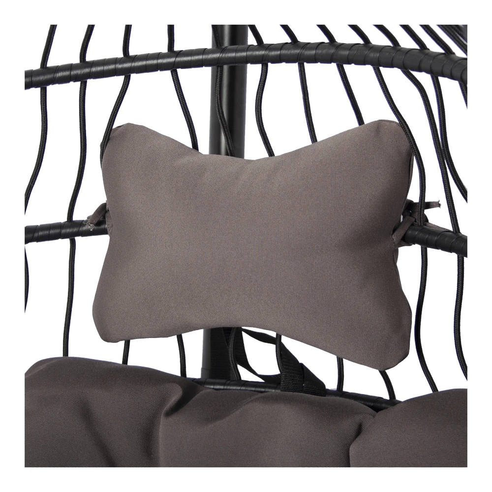 Hangstoel Norway - Inklapbaar - Zwart/Bruin 2 Hangstoel Norway - Inklapbaar - Zwart/Bruin - Afbeelding 2