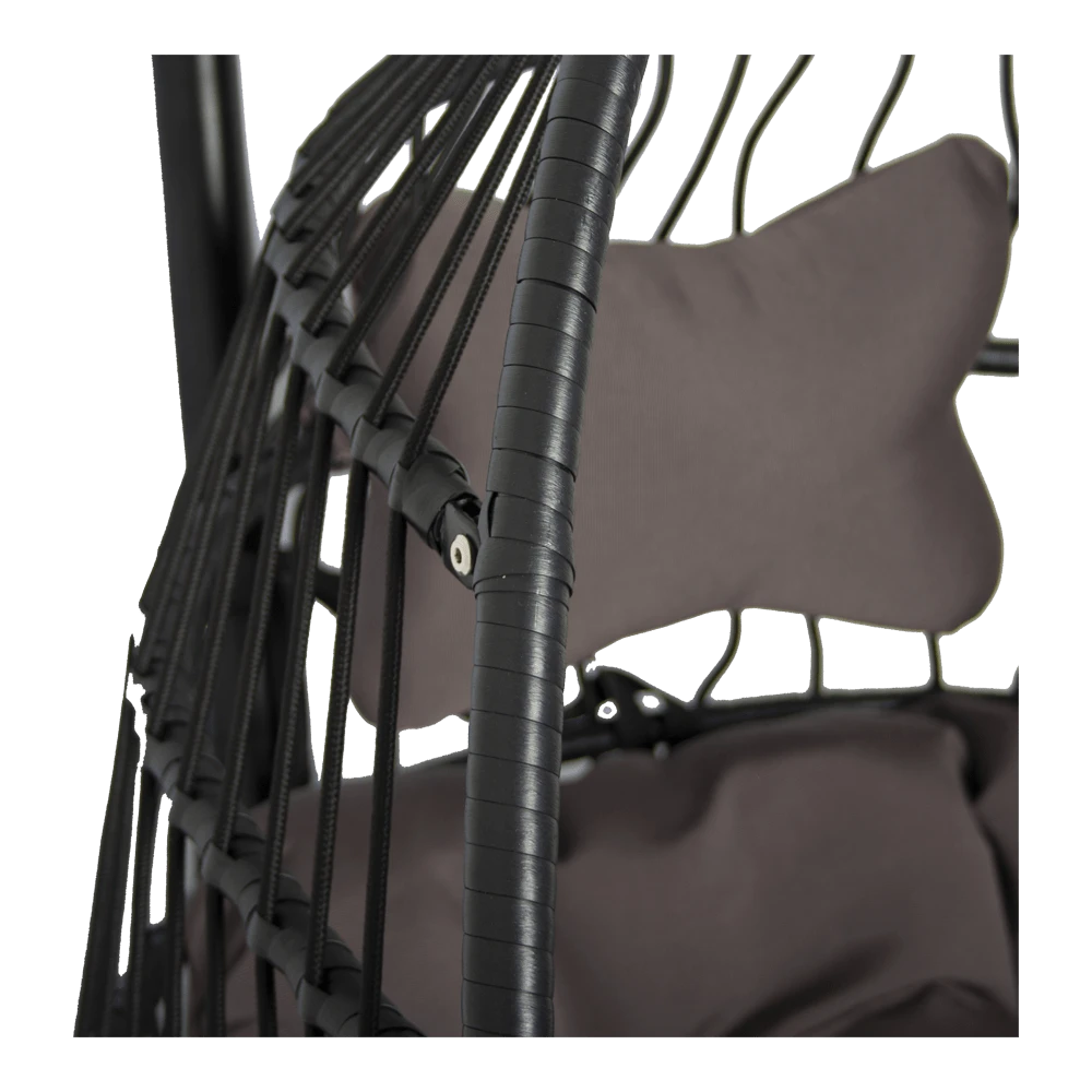 Hangstoel Norway - Inklapbaar - Zwart/Bruin 4 Hangstoel Norway - Inklapbaar - Zwart/Bruin - Afbeelding 4