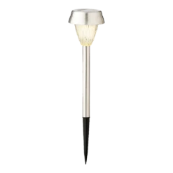 Lumineo LED Solar Tuinlamp - RVS - D8 X H22cm - RVS - 4st. -Plant Verkoop led solar tuinlamp rvs d8 x h22cm rvs 4st solar 5 3