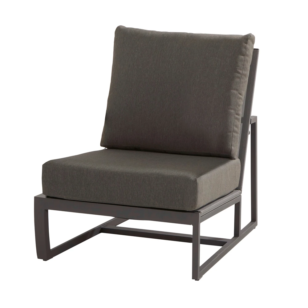 Mauritius Lounge Tussenelement - Antraciet - Incl. Kussens 1 Mauritius Lounge Tussenelement - Antraciet - Incl. Kussens