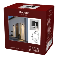 Konstsmide Modena 230V Wandlamp Triade Neerwaarts Single Strip 13.5cm, GU10, Max 35W -Plant Verkoop modena 230v wandlamp triade neerwaarts single strip 135cm gu10 max 35w netstroom 4