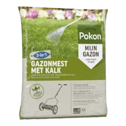 Pokon Gazonmest Met Kalk 8,4kg Voor 125mu00b2 - Gazonmeststof, Gazonkalk