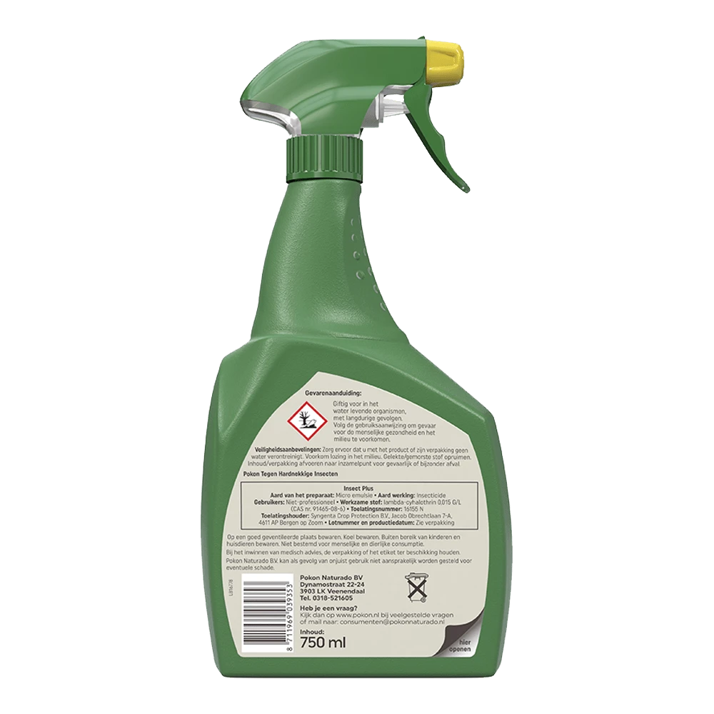 Pokon Tegen Hardnekkige Insecten Insect-Plus Kant En Klaar Spray 750ml - Insecten En Ongedierte 2 Pokon Tegen Hardnekkige Insecten Insect-Plus Kant En Klaar Spray 750ml - Insecten En Ongedierte - Afbeelding 2