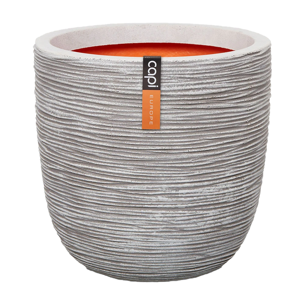 Capi Bloempot Bol Nature Rib NL - D55 X H53cm - Ivoor 1 Capi Bloempot Bol Nature Rib NL - D55 X H53cm - Ivoor