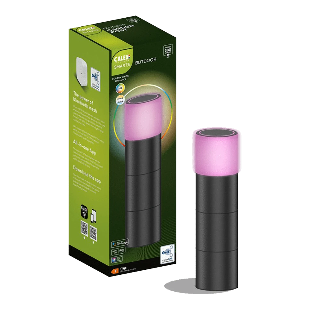 Calex Smart Outdoor Tuinnpost RGB CCT - 4W 380lm 1 Calex Smart Outdoor Tuinnpost RGB CCT - 4W 380lm