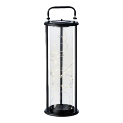 Lumineo Solar Lantaarn - LED - D15 X H42cm - Zwart -Plant Verkoop solar lantaarn led d15 x h42cm zwart solar 5 3