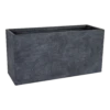 Plantenbak Utah Biguhi - L60 X B21 X H35cm - Donkergrijs