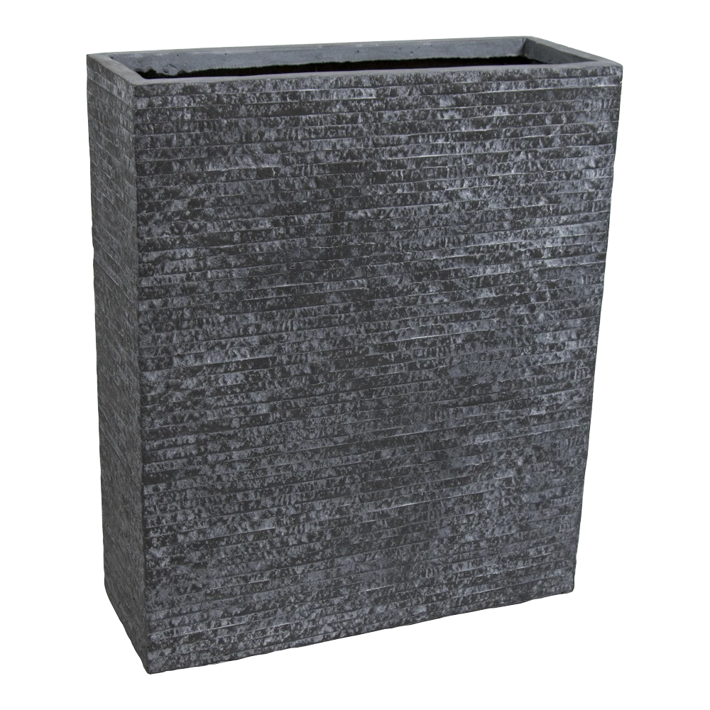Plantenbak Utah Terras - L60 X B23 X H72cm - Donkergrijs 1 Plantenbak Utah Terras - L60 X B23 X H72cm - Donkergrijs