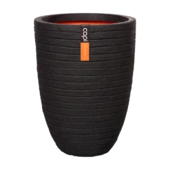 Capi Bloempot Nature Elegant Row NL - D34 X H47cm - Zwart