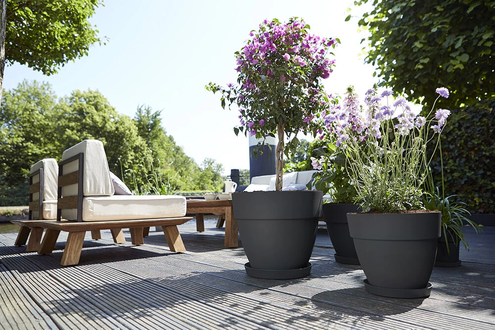 Bloempot Elho Vibia Campana Rond 47cm - Antraciet 2 Bloempot Elho Vibia Campana Rond 47cm - Antraciet - Afbeelding 2