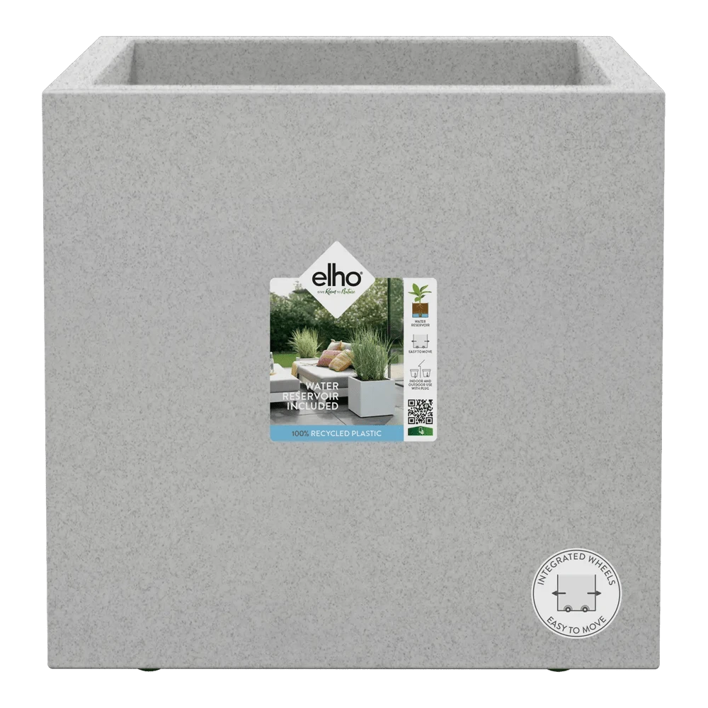 Elho Vivo Next Vierkant Wielen 40cm - Warm Grijs 5 Elho Vivo Next Vierkant Wielen 40cm - Warm Grijs - Afbeelding 5