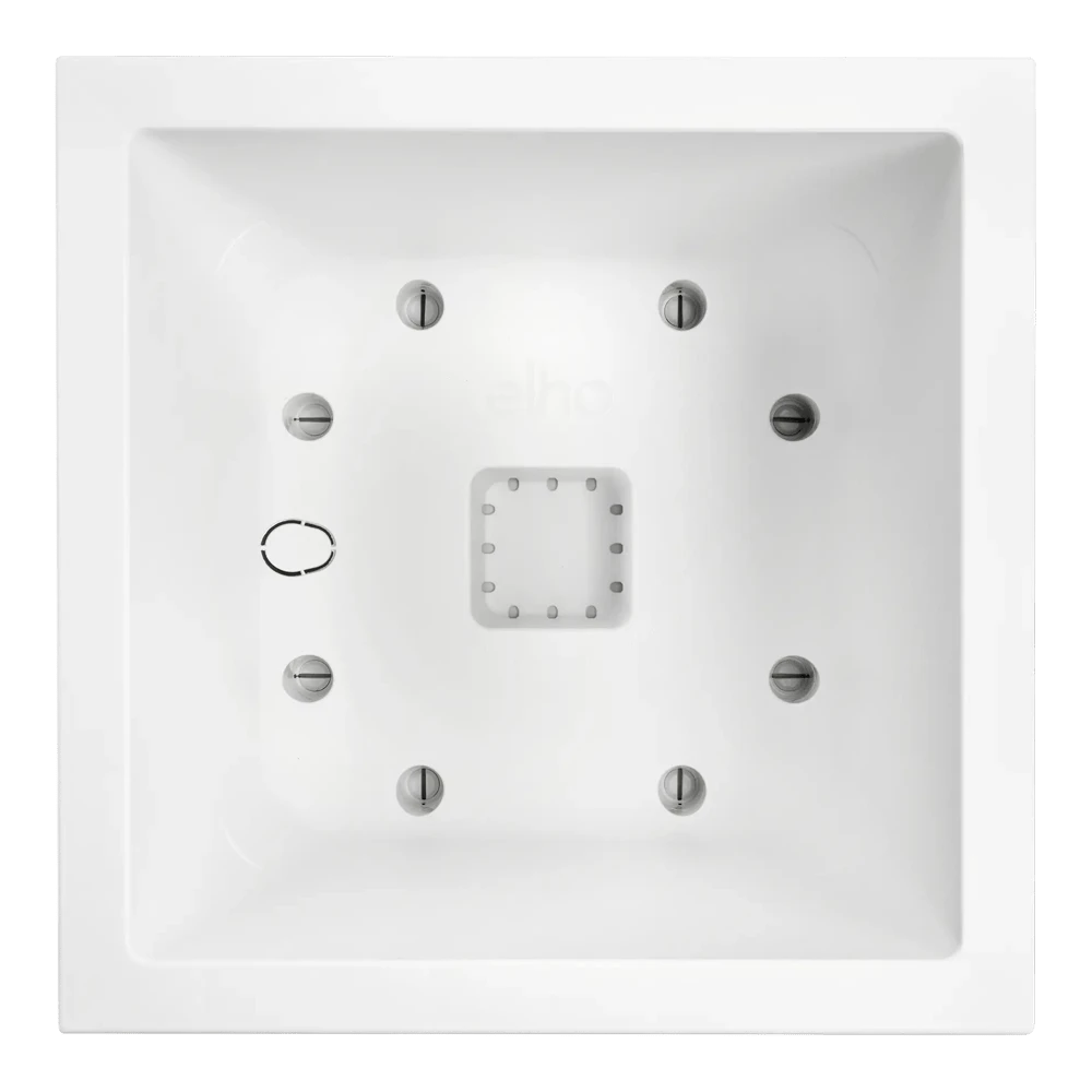 Elho Vivo Next Vierkant Wielen 30cm - Wit 3 Elho Vivo Next Vierkant Wielen 30cm - Wit - Afbeelding 3