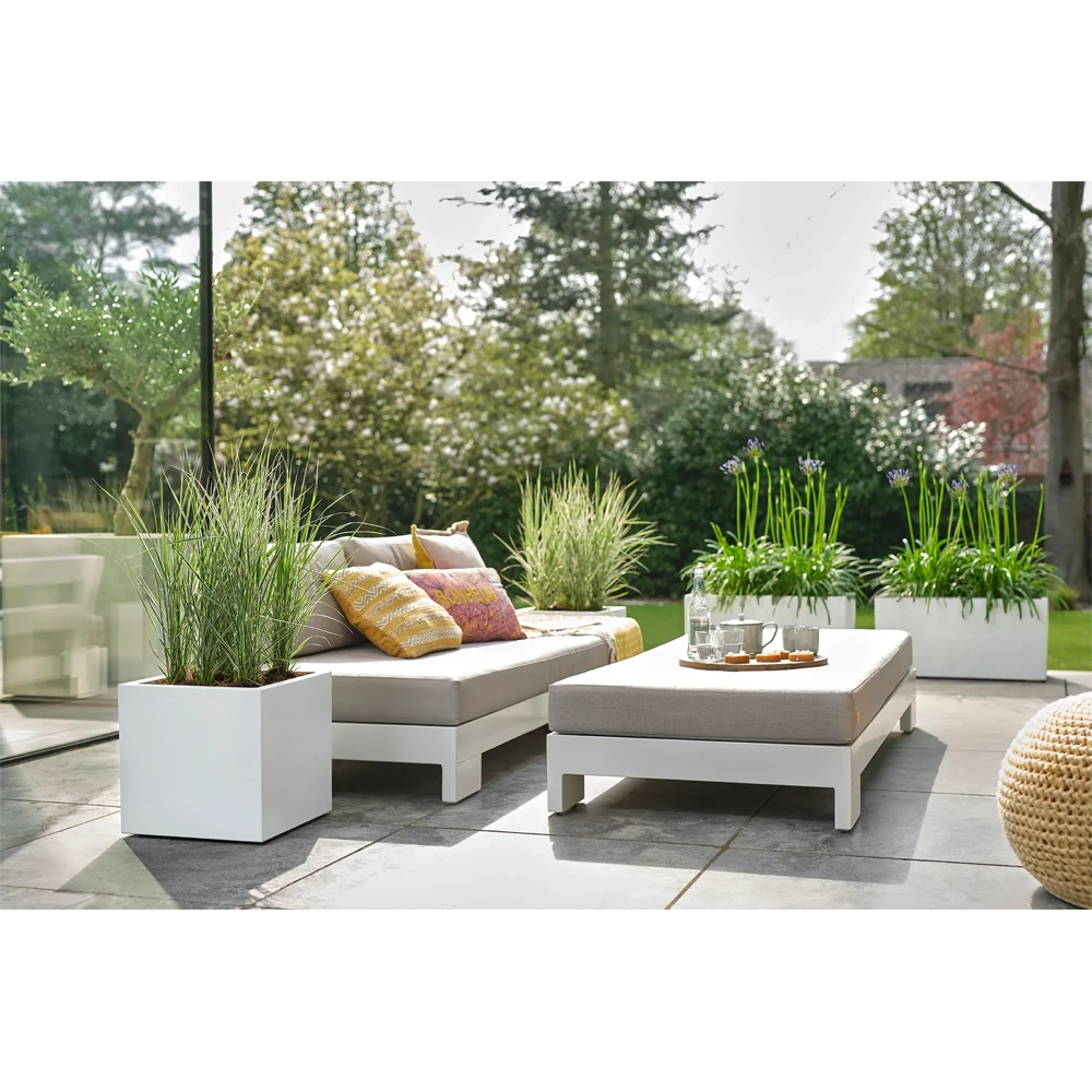 Elho Vivo Next Vierkant Wielen 30cm - Wit 7 Elho Vivo Next Vierkant Wielen 30cm - Wit - Afbeelding 7