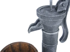 Plant Verkoop -Plant Verkoop waterornament pomp met vaten 74cm hoog polystone 2